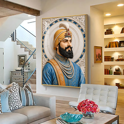 Divine Guru Gobind Singh Ji Premium Acrylic Vertical Wall Art