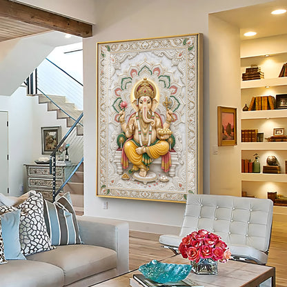 Lord Vinayak Premium Acrylic Vertical Wall Art