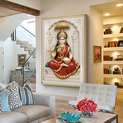 Divine Mata Annapurna Premium Acrylic Vertical Wall Art