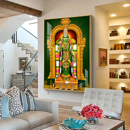 Shri Meenakshi Amma Premium Acrylic Vertical Wall Art