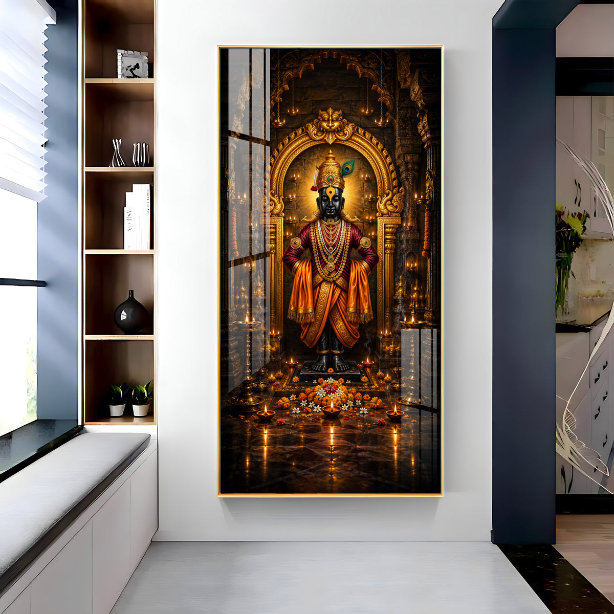 Lord Vithoba Premium Acrylic Vertical Wall Art