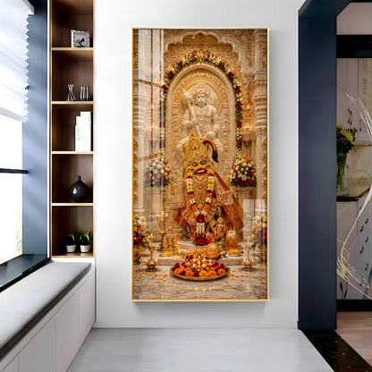 Divine Salangpur Hanumanji In Temple Premium Acrylic Vertical Wall Art
