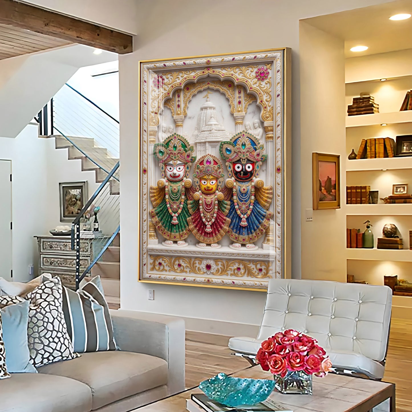 Lord Of Jagannath Puri Premium Acrylic Vertical Wall Art