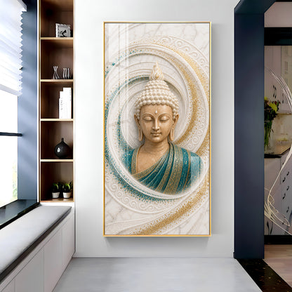 Buddha Spiral Premium Acrylic Vertical Wall Art
