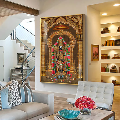 God Tirupati Balaji Premium Acrylic Vertical Wall Art