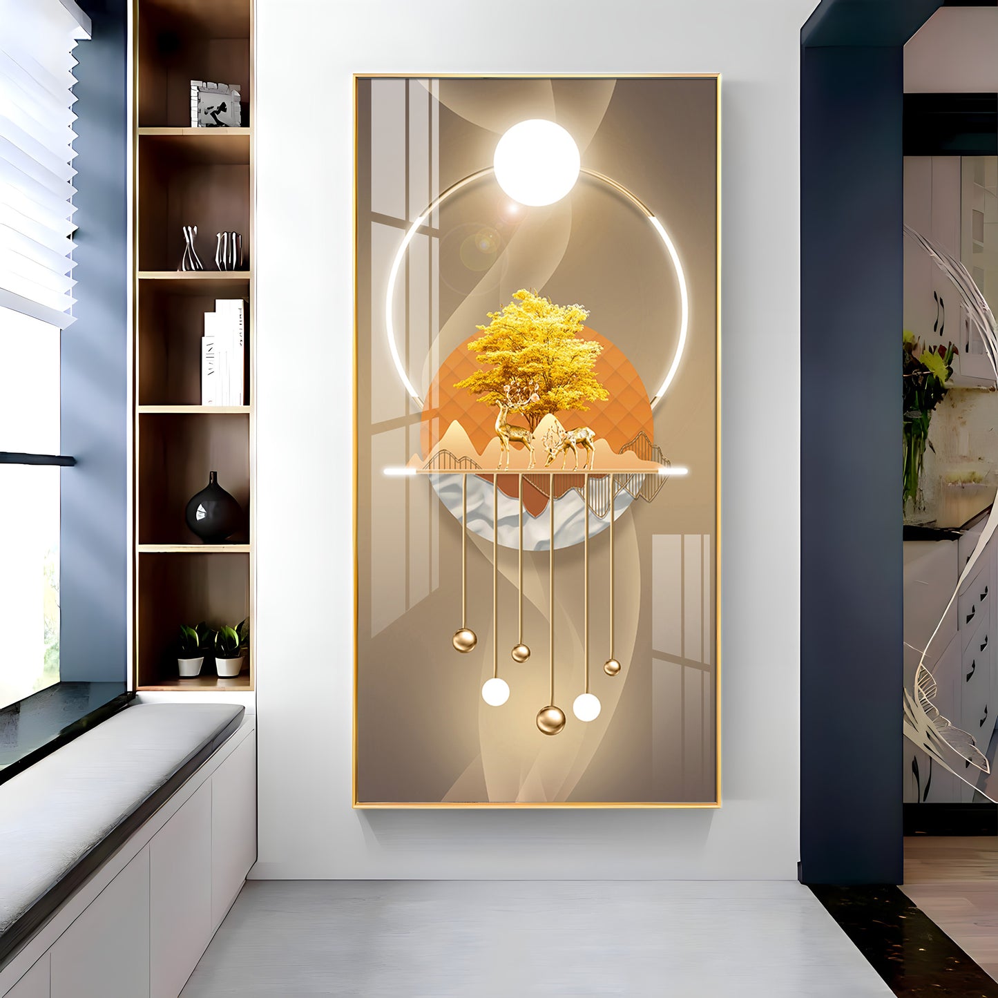 Nature's Embrace Premium Acrylic Vertical Wall Art