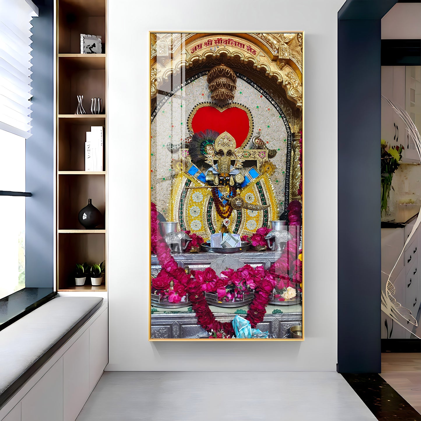 Shri Sanwaliya Seth Ji Premium Acrylic Vertical Wall Art
