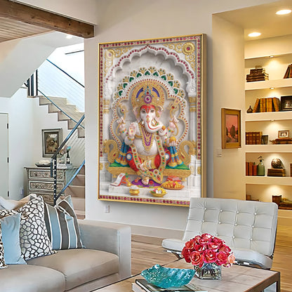 Mangal Murti Ganesh Ji Premium Acrylic Vertical Wall Art
