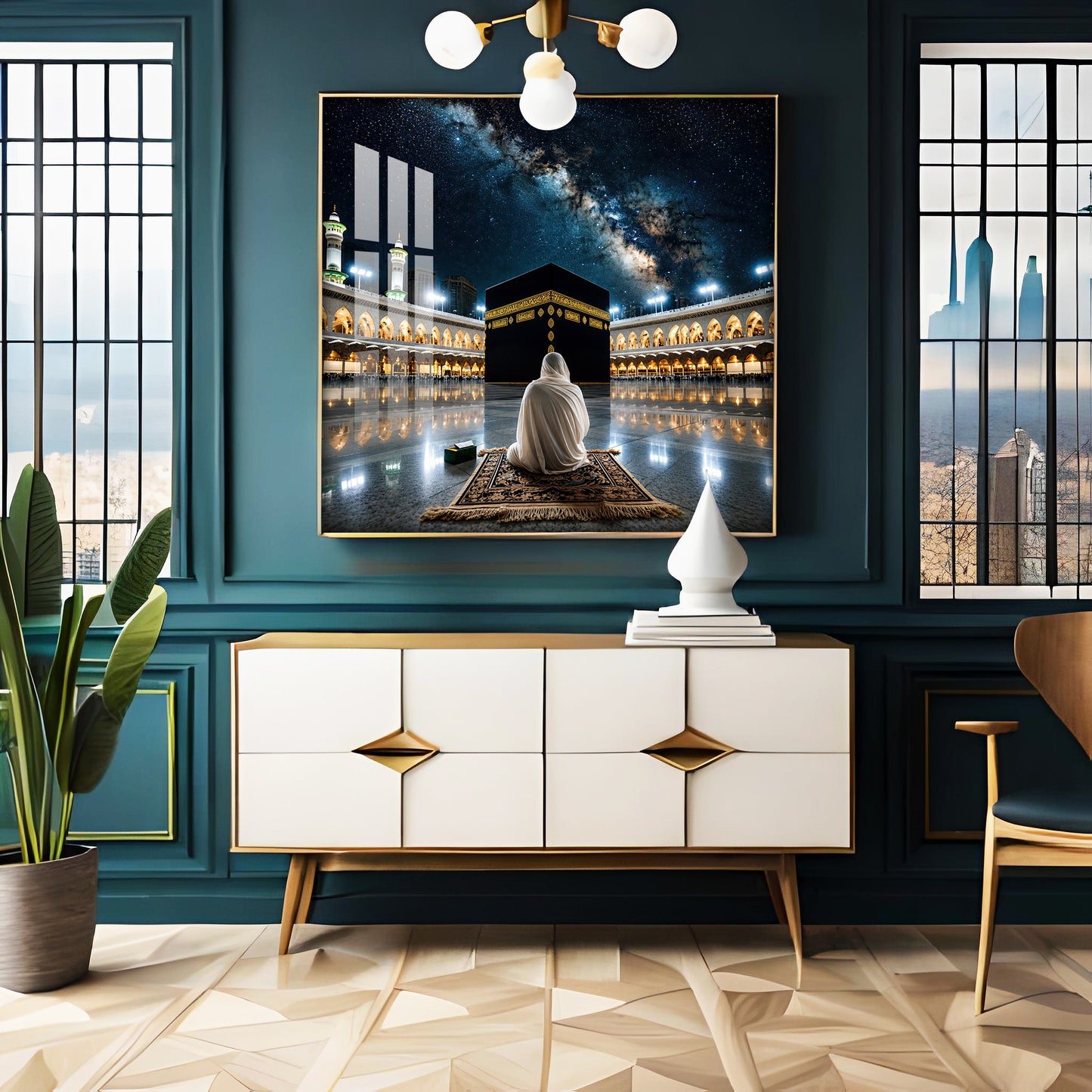 Kaaba Mecca Premium Acrylic Square Wall Art