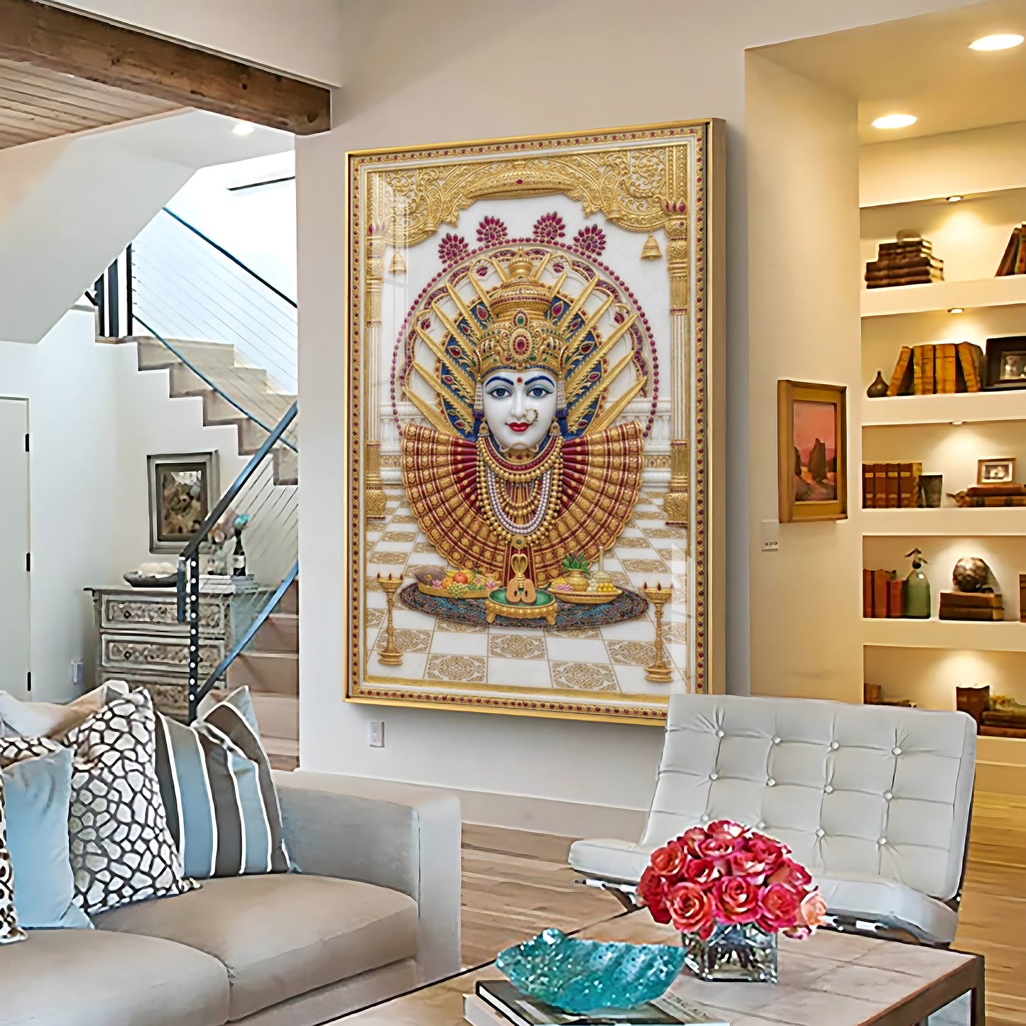 Goddess Renuka Premium Acrylic Vertical Wall Art