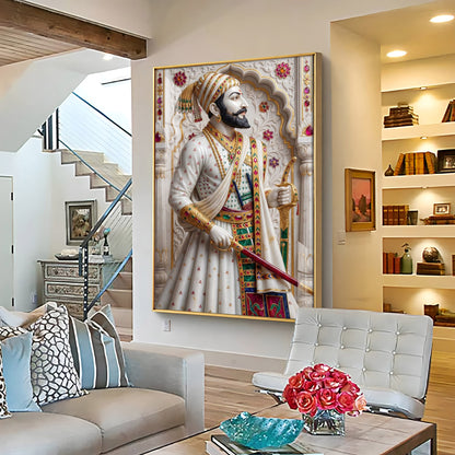 Royal Lagacy of Shivaji Maharaj Premium Acrylic Vertical Wall Art