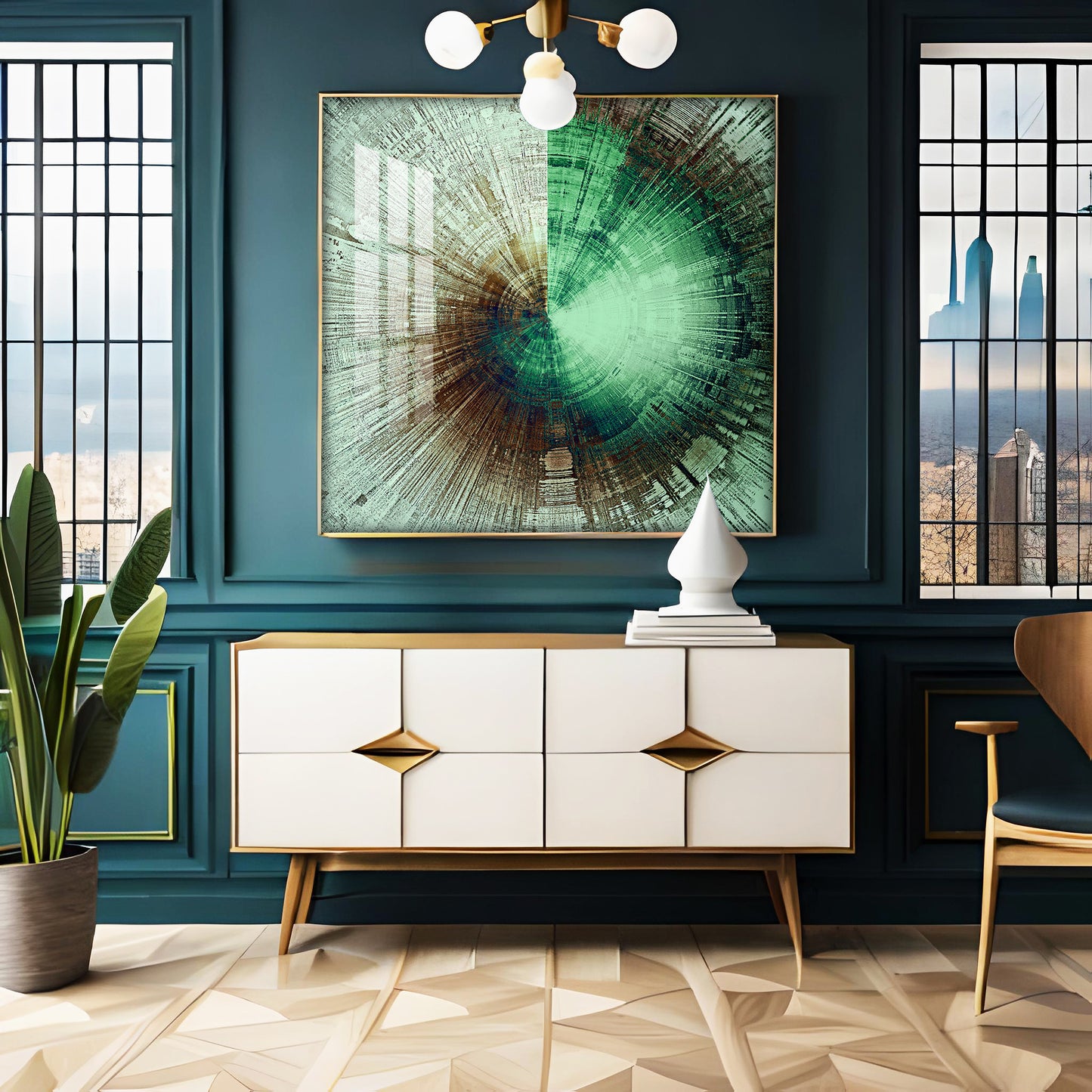 Sphere of Serenity Premium Acrylic Square Wall Art