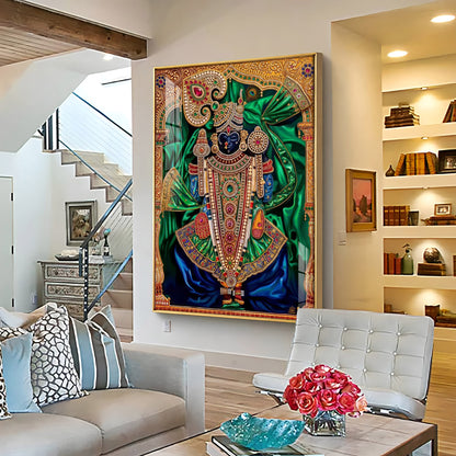 Lord Dwarkadhish Premium Acrylic Vertical Wall Art