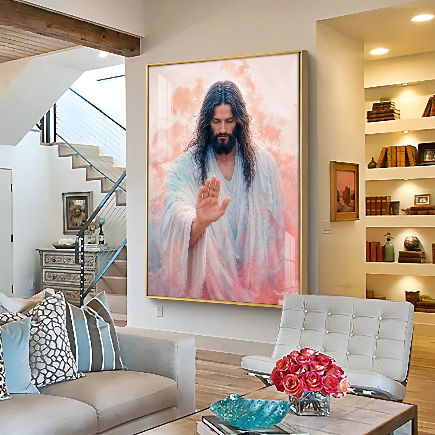 Jesus Christ Blessing Hand Premium Acrylic Wall Art
