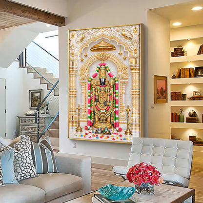 Spiritual Tirupati Balaji Premium Acrylic Vertical Wall Art