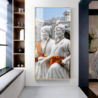 Chhatrapati Shivaji Maharaj & Sambhaji Maharaj Premium Acrylic Vertical Wall Art