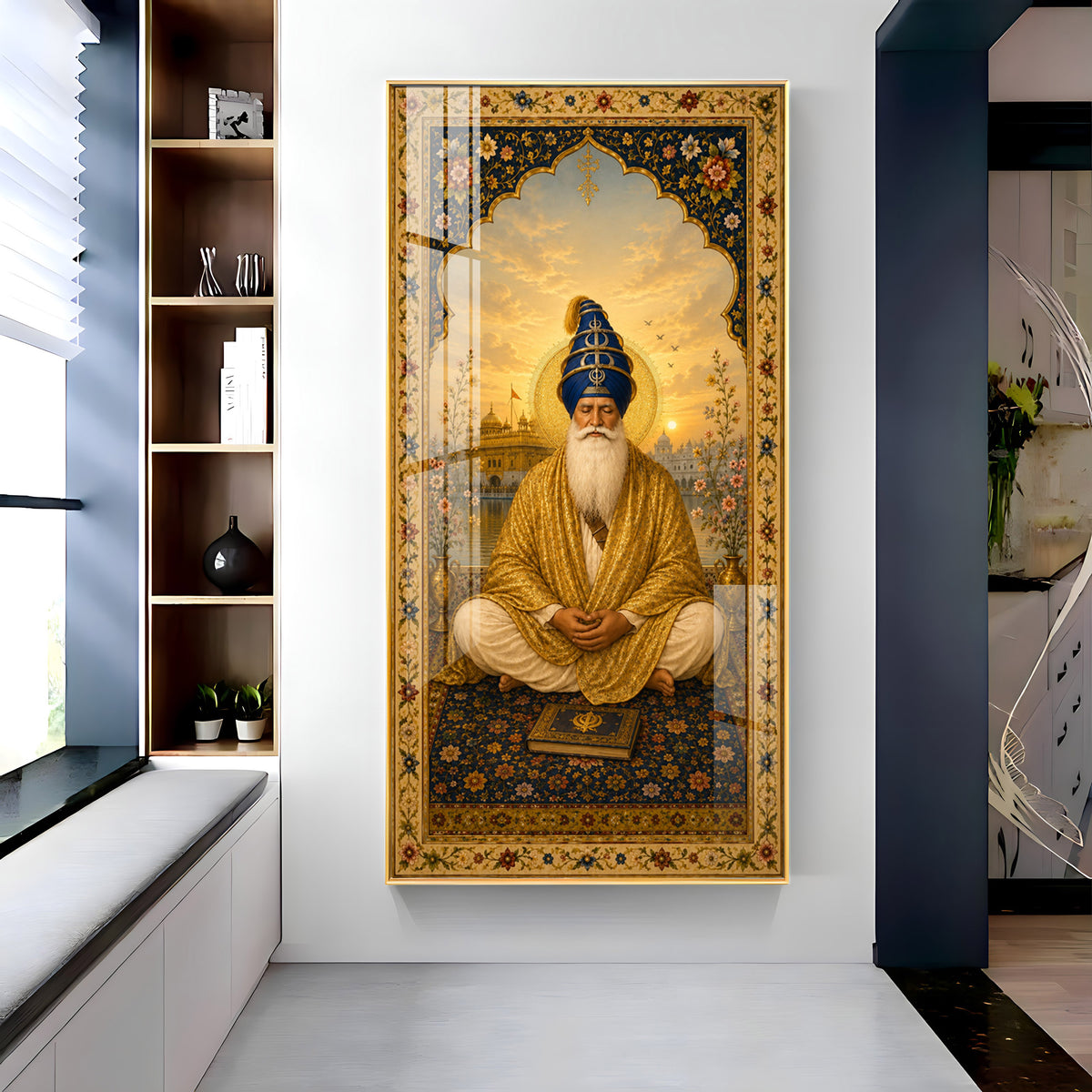 Divine Guru Ram Das Ji Premium Acrylic Vertical Wall Art