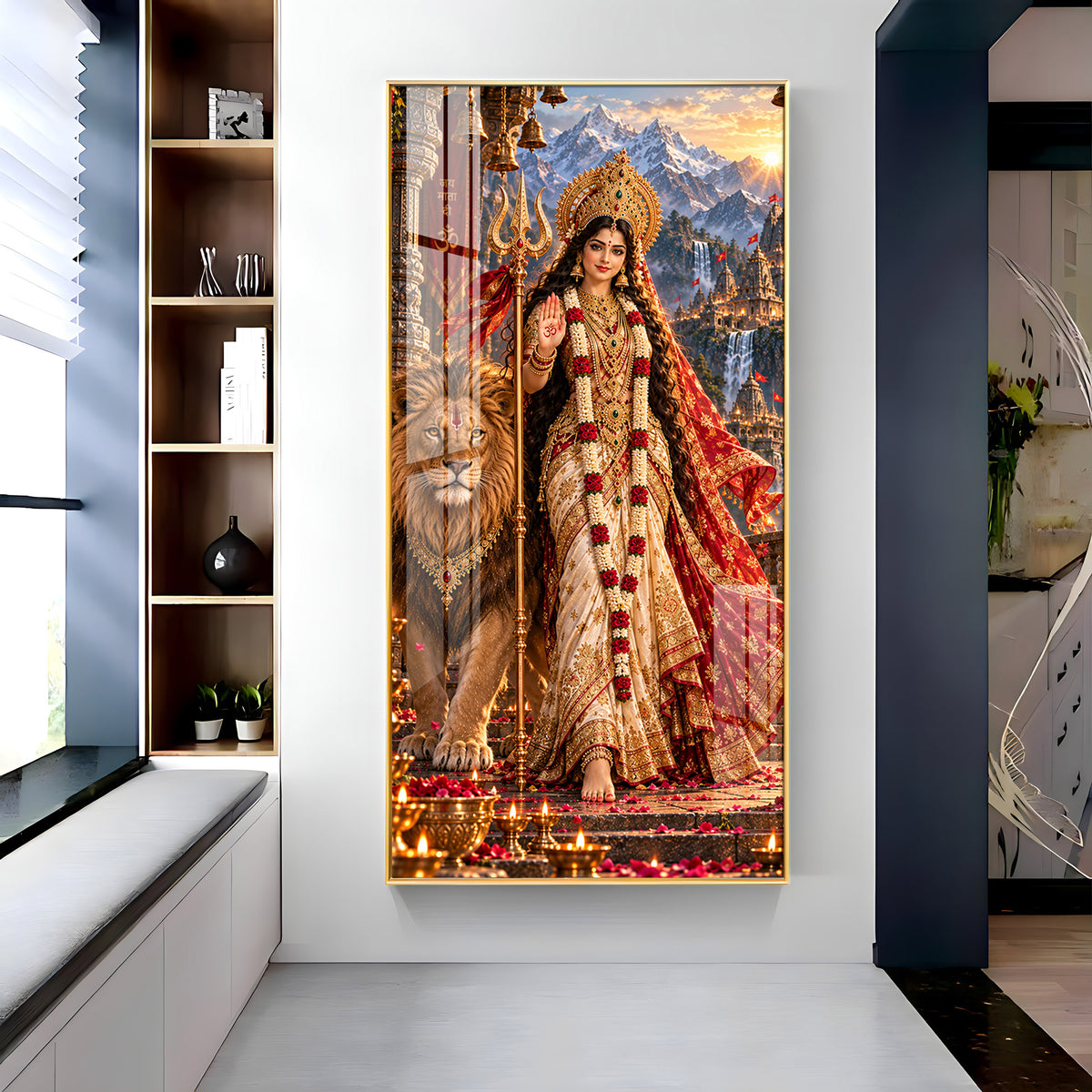 Maa Ambe Premium Acrylic Vertical Wall Art