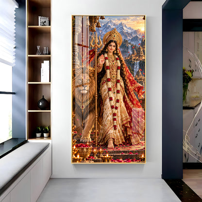 Maa Ambe Premium Acrylic Vertical Wall Art