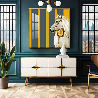 Elegant Horse Premium Acrylic Square Wall Art