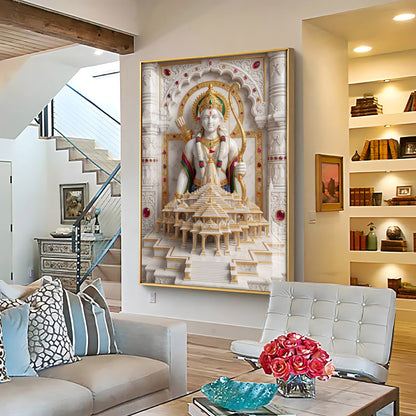 Lord Ram Ji Premium Acrylic Vertical Wall Art