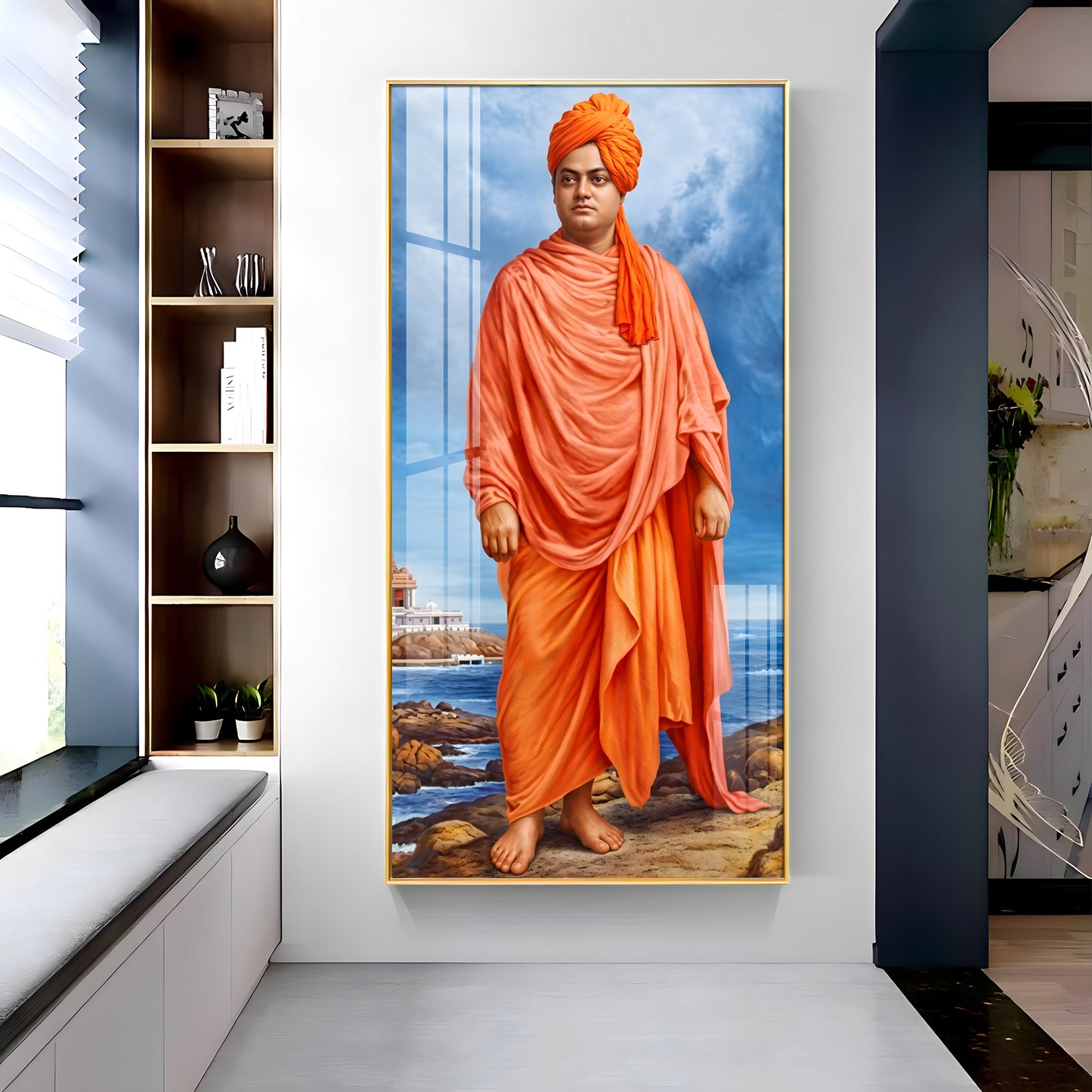 Swami Vivekananda Premium Acrylic Vertical Wall Art