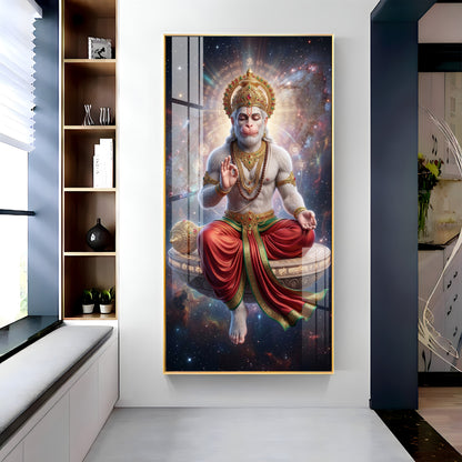 Hanuman's Blessing Premium Acrylic Vertical Wall Art