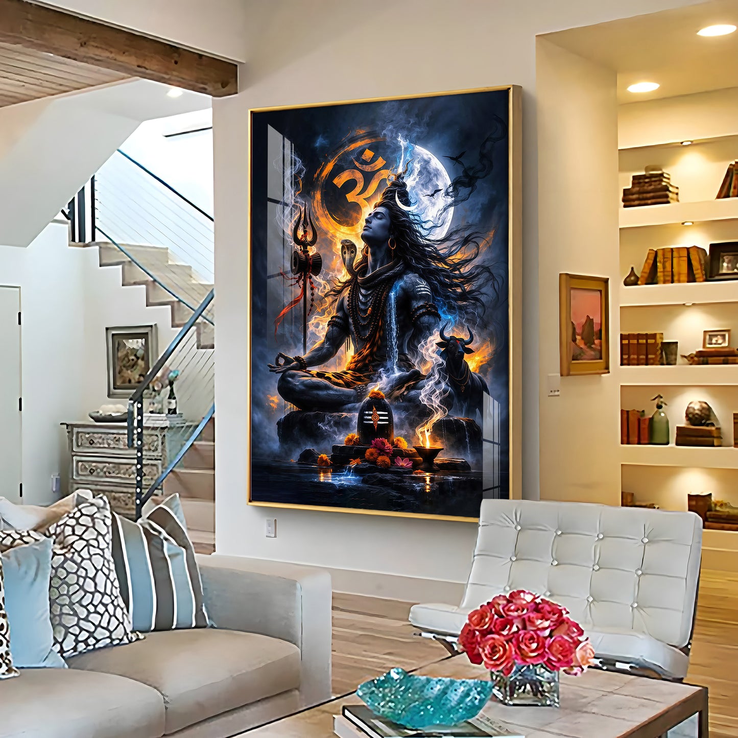 Shambhu Premium Acrylic Vertical Wall Art