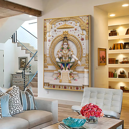 Lord Ayyappa Yoga Premium Acrylic Vertical Wall Art