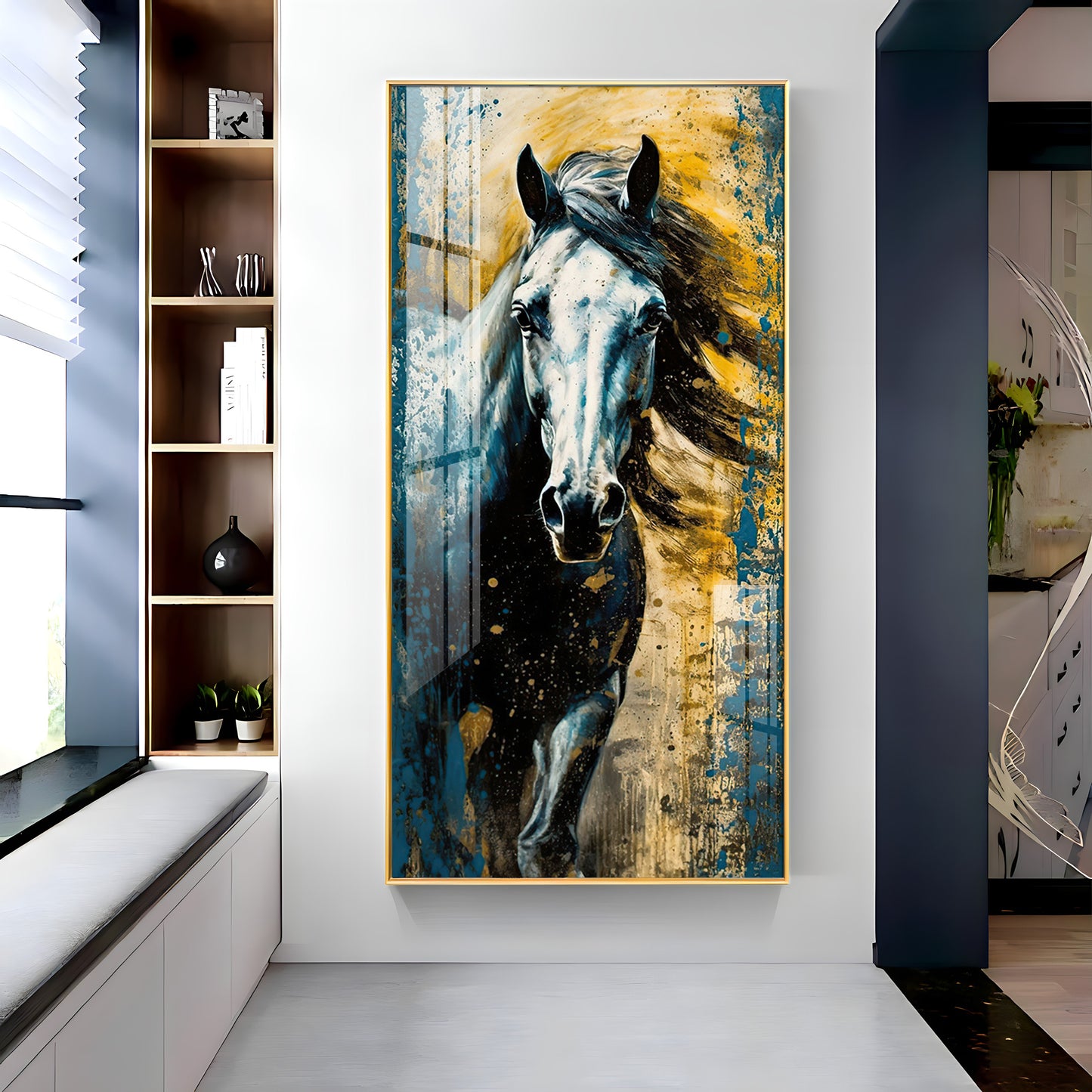 Horse Equine Elegance Premium Acrylic Vertical Wall Art