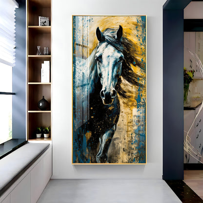 Horse Equine Elegance Premium Acrylic Vertical Wall Art
