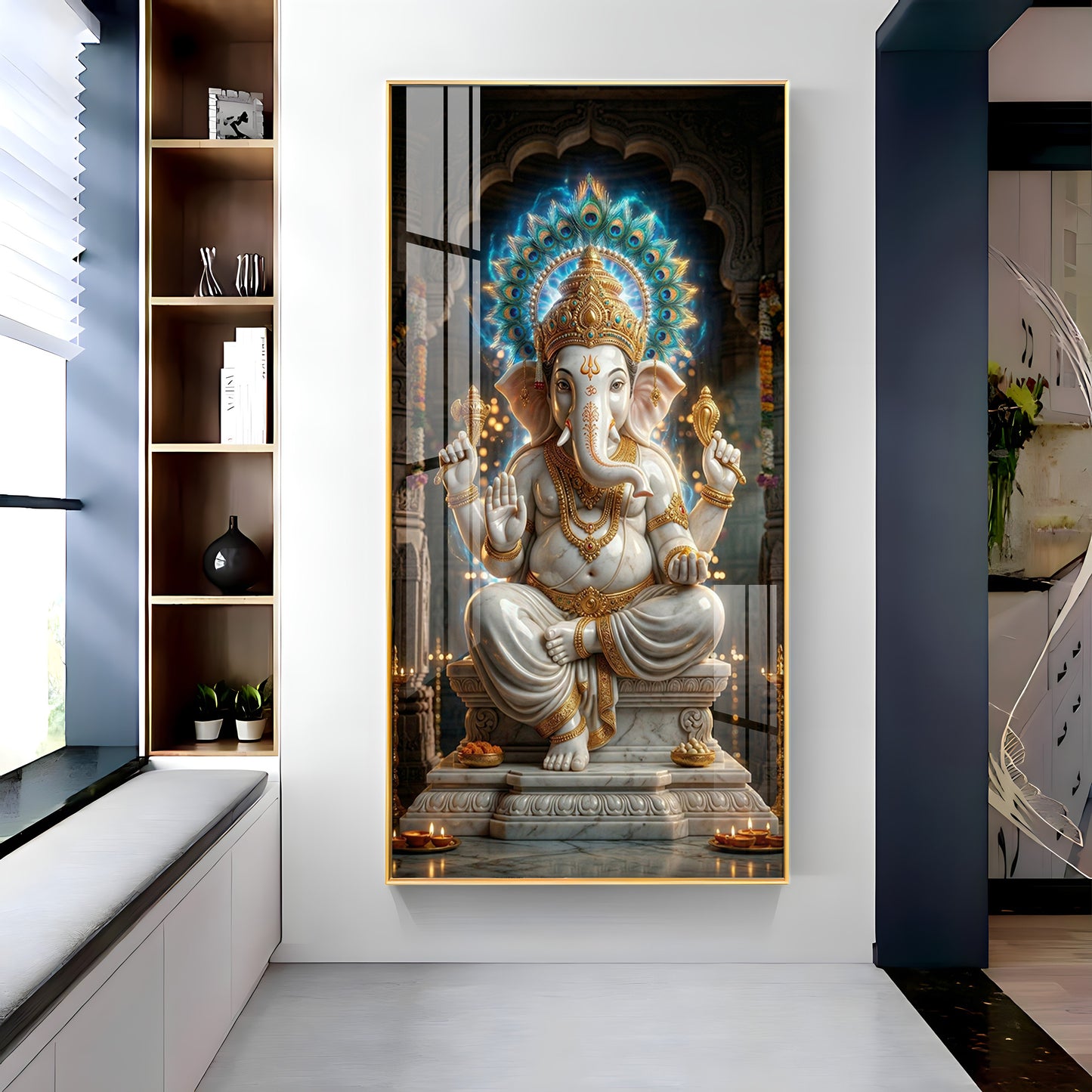 Ganesha Essence Premium Acrylic Vertical Wall Art