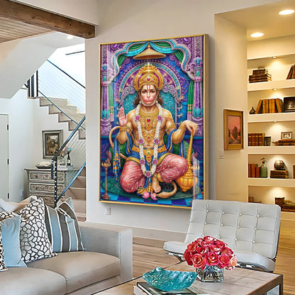 Divine Bajrangbali Premium Acrylic Vertical Wall Art
