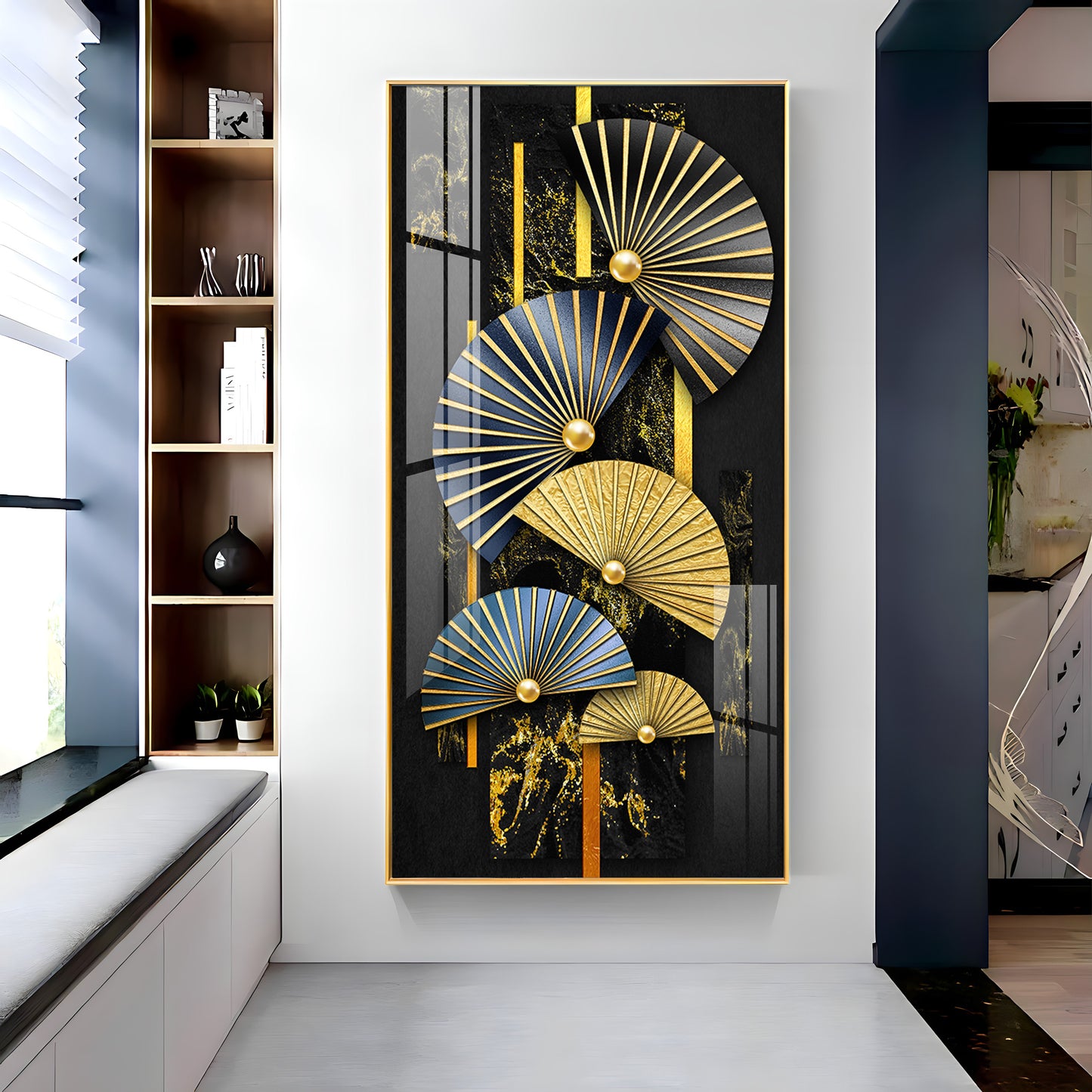 Modern Minimalist Fish Premium Acrylic Vertical Wall Art