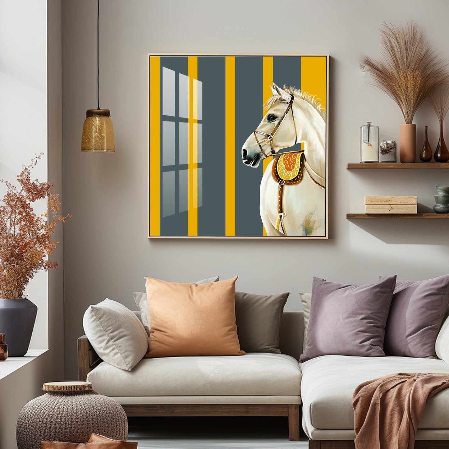 Elegant Horse Premium Acrylic Square Wall Art