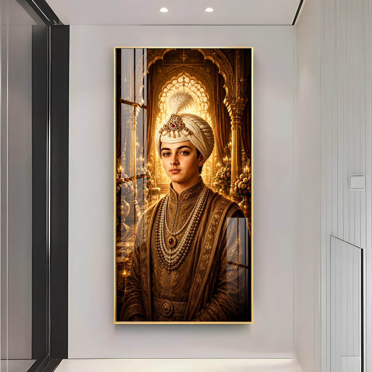 Sri Guru Harkrishan Sahib Ji Premium Acrylic Vertical Wall Art