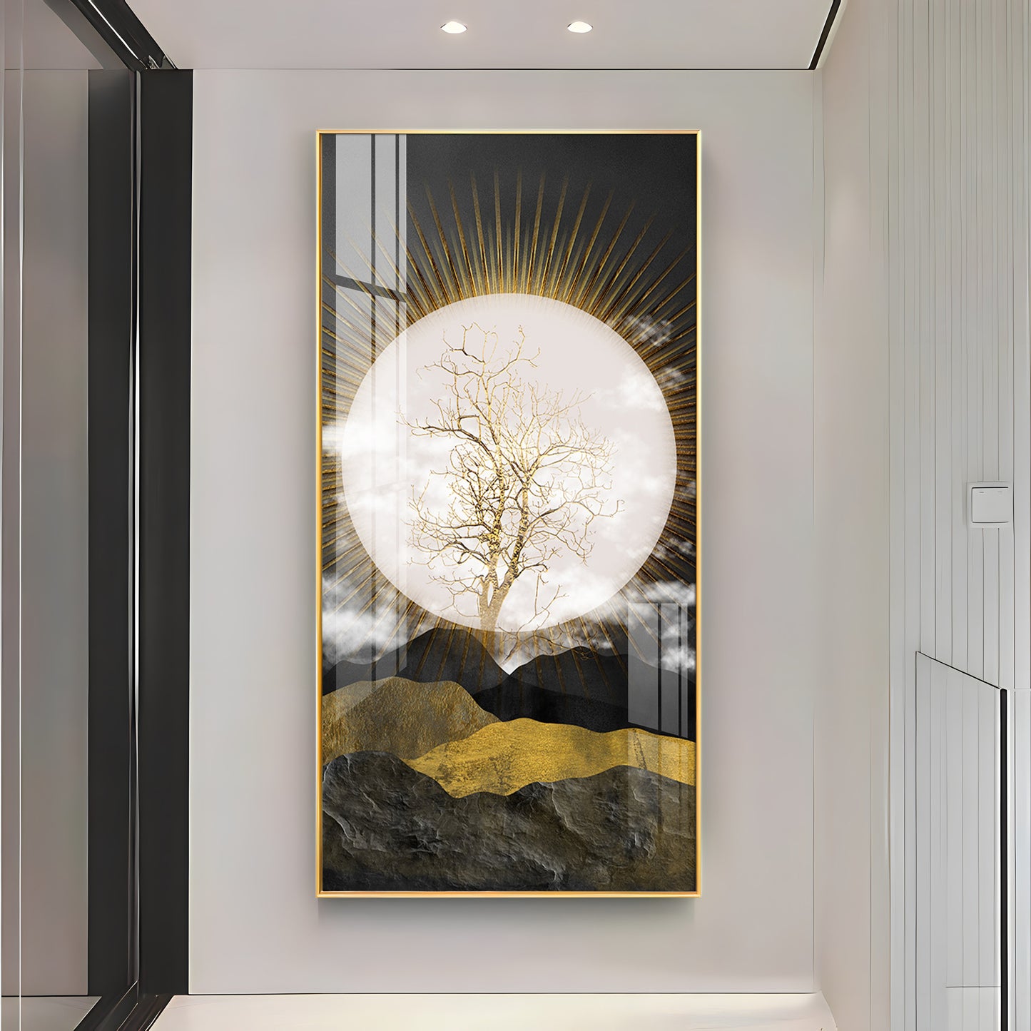 Full Moon Premium Acrylic Vertical Wall Art