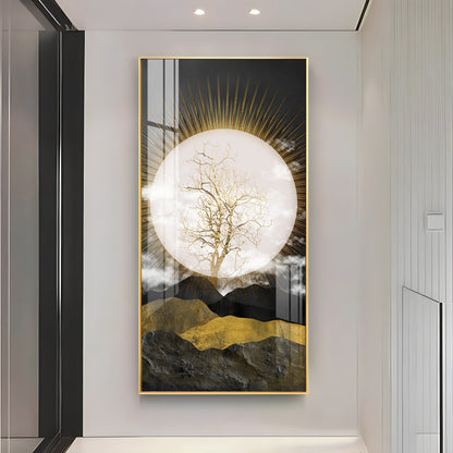 Full Moon Premium Acrylic Vertical Wall Art