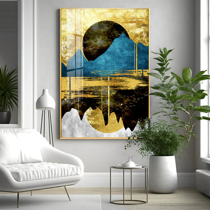 Mountain Glow Premium Acrylic Vertical Wall Art