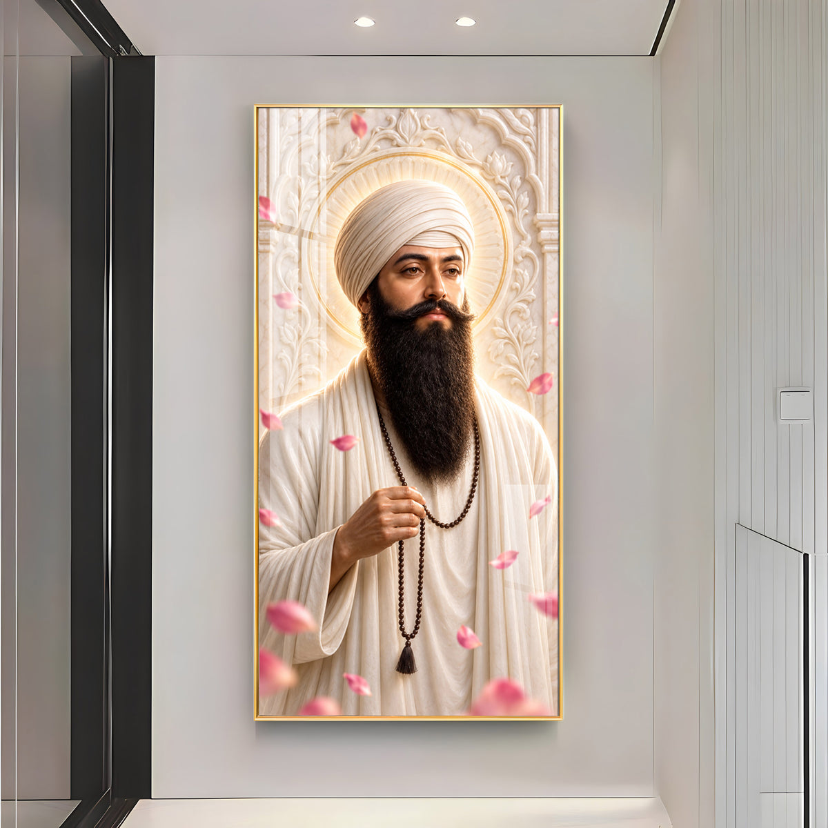 Guru Ram Das Ji Premium Acrylic Vertical Wall Art