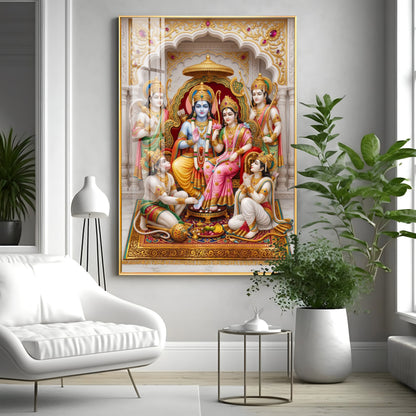 Jay Sita Rama Premium Acrylic Vertical Wall Art