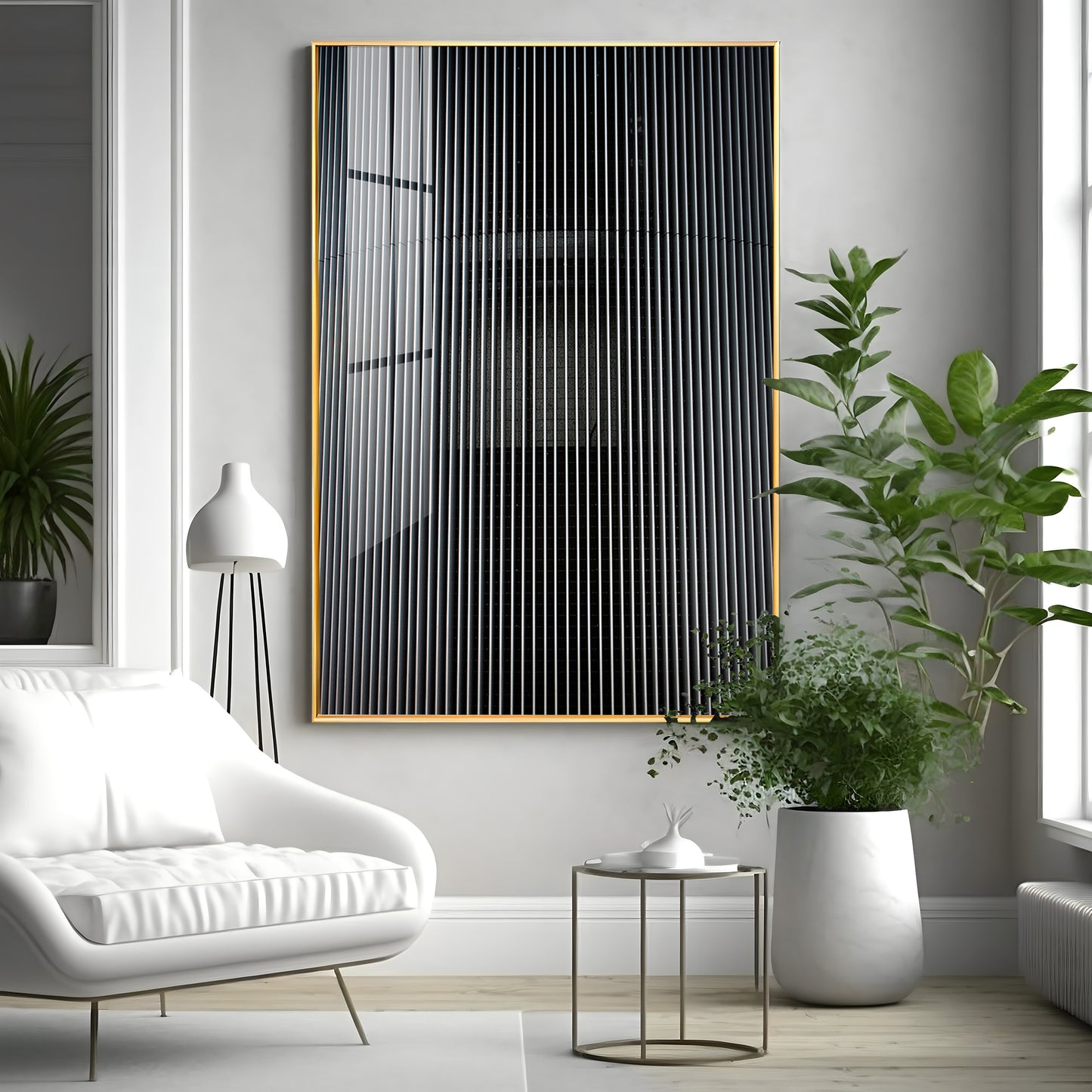 Grayscale Surface Premium Acrylic Vertical Wall Art