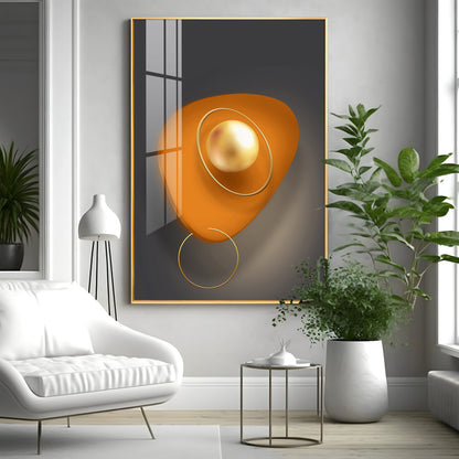 Abstract Geometry Piece Premium Acrylic Vertical Wall Art