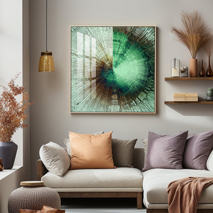 Sphere of Serenity Premium Acrylic Square Wall Art