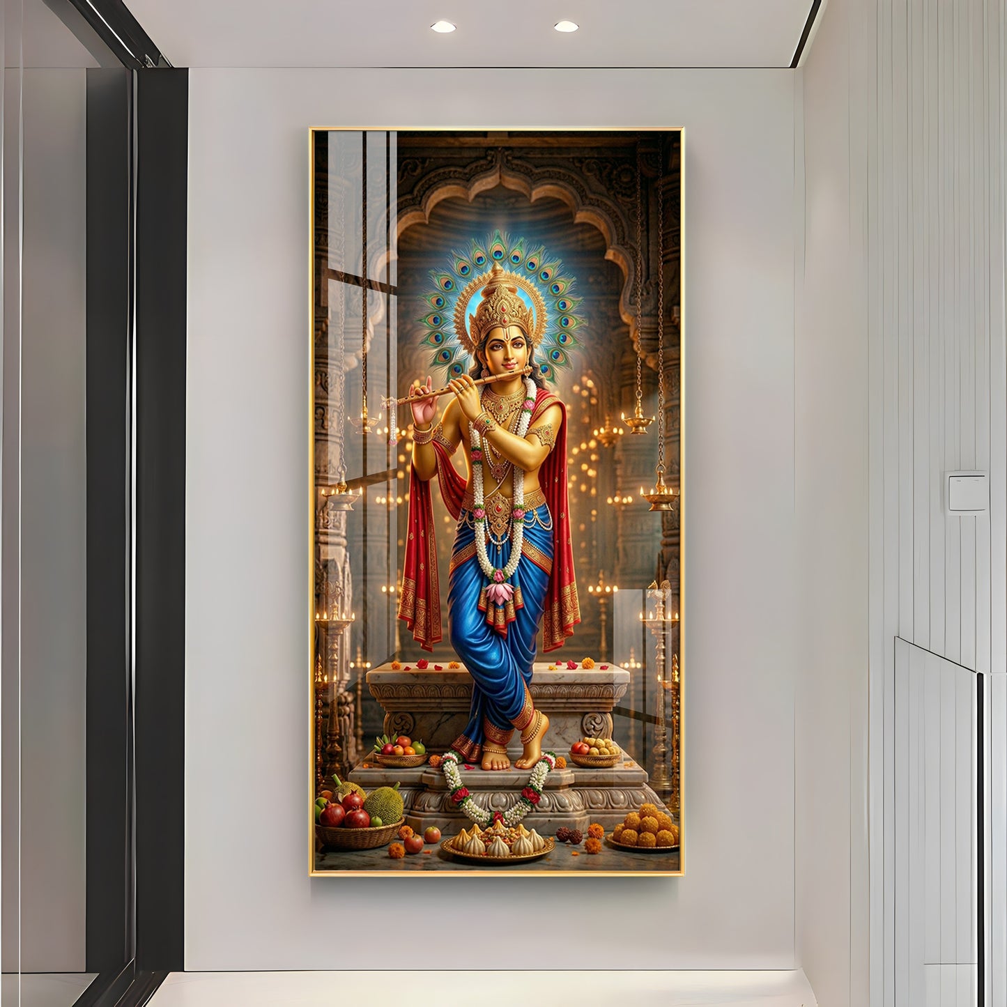 Shiv Putra Ganesh Ji Premium Acrylic Vertical Wall Art