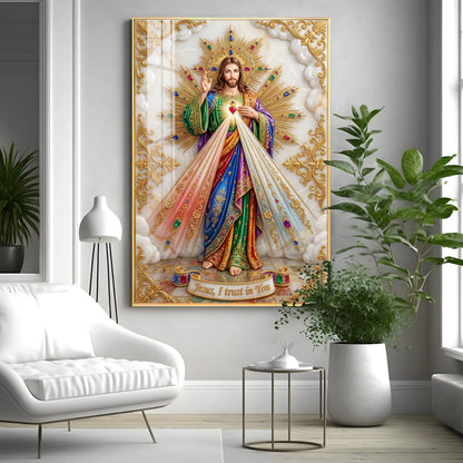Divine Mercy Of Jesus Premium Acrylic Vertical Wall Art
