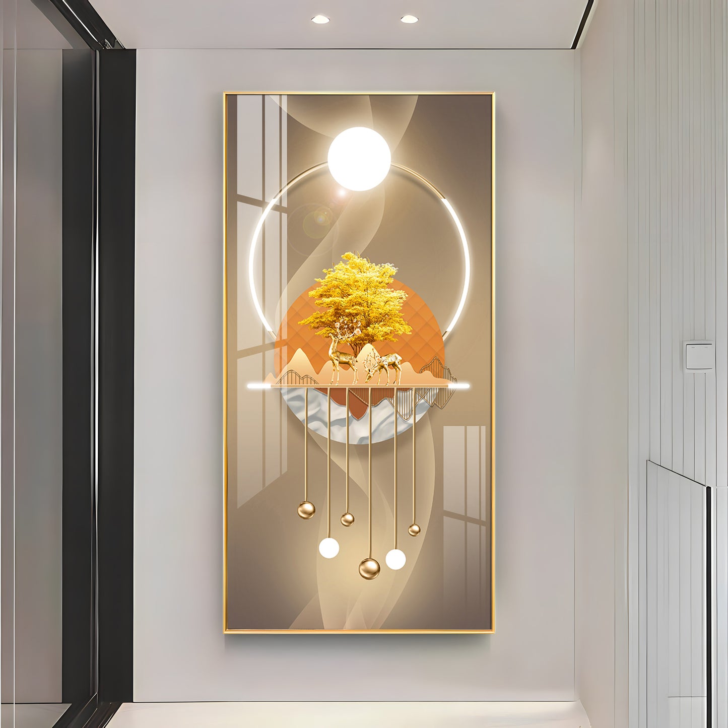Nature's Embrace Premium Acrylic Vertical Wall Art