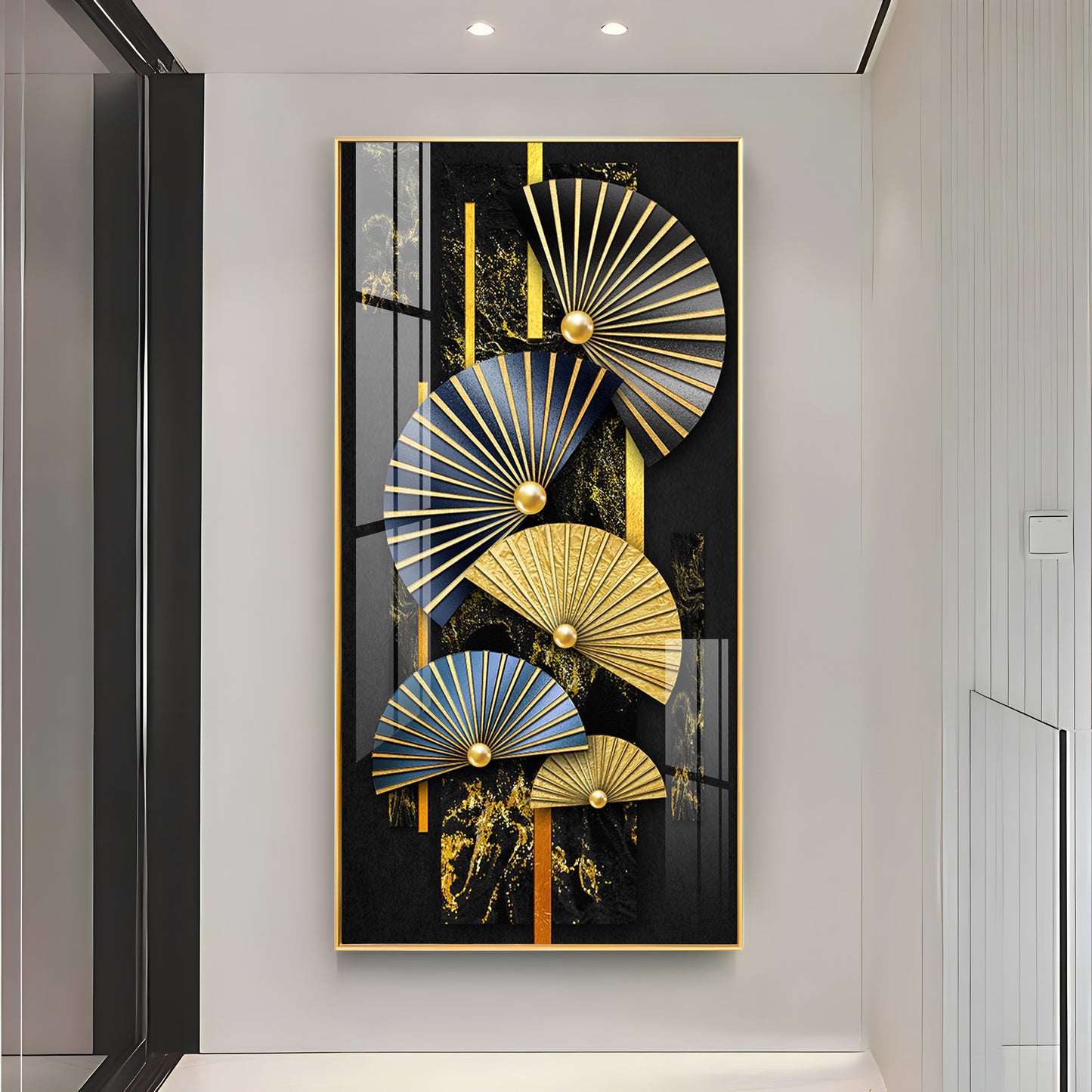 Modern Minimalist Fish Premium Acrylic Vertical Wall Art