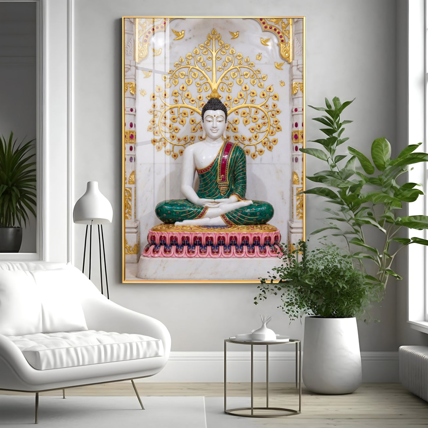 Inner Peace Of Buddha Premium Acrylic Vertical Wall Art