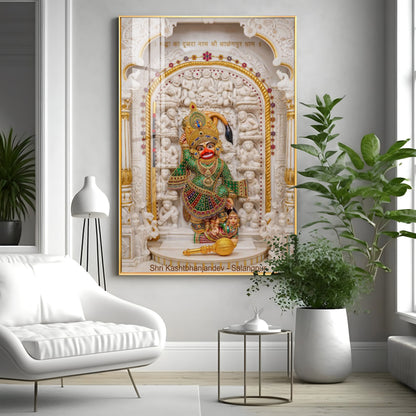 Divine Shri Kashtbhanjandev Premium Acrylic Vertical Wall Art